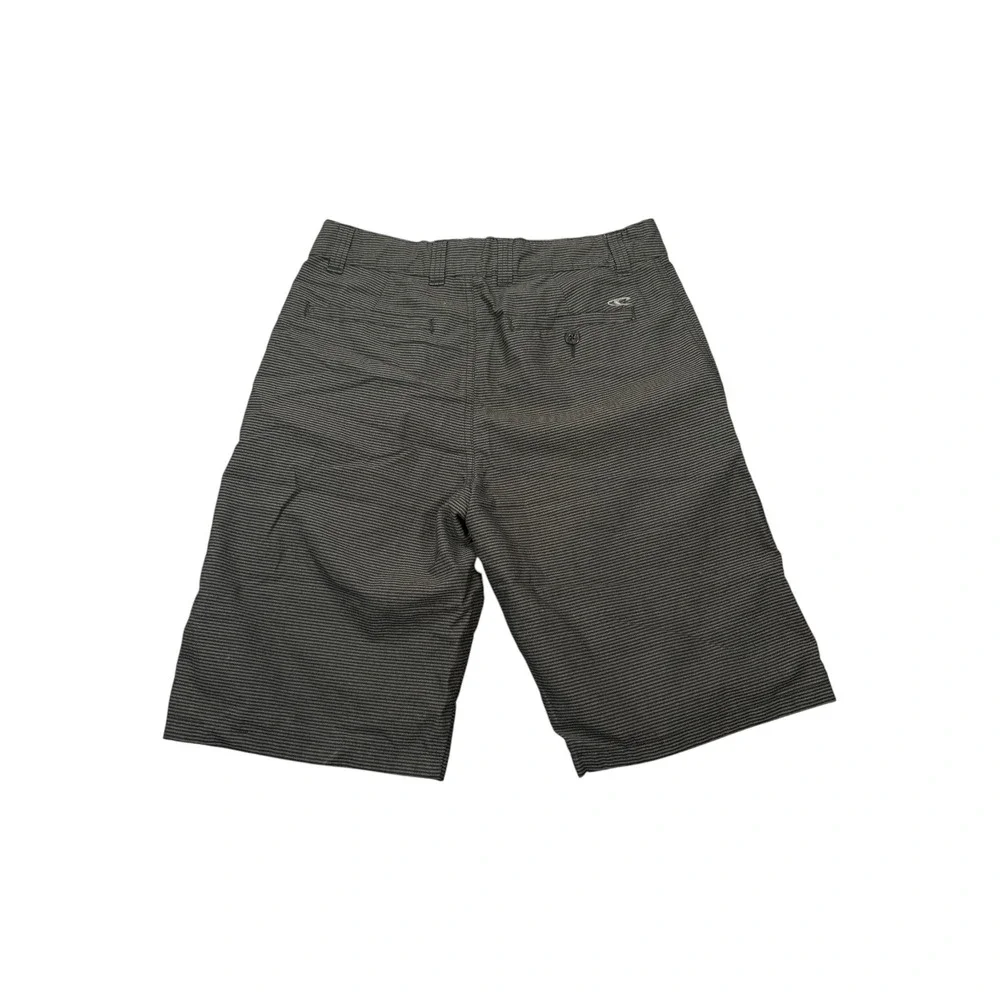 ONeill Hybrid Shorts Mens 30 Grey Black Striped Boardshorts Casual Walk Shorts